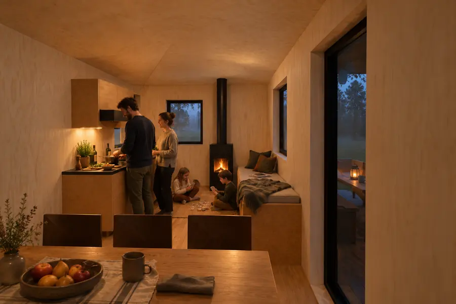 HT-06 Tweeling: inside on an October evening, concept image