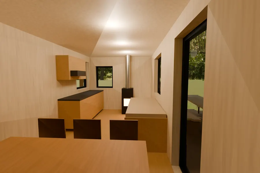 HT-06 Tweeling: inside, CAD render